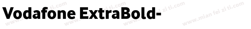 Vodafone ExtraBold字体转换